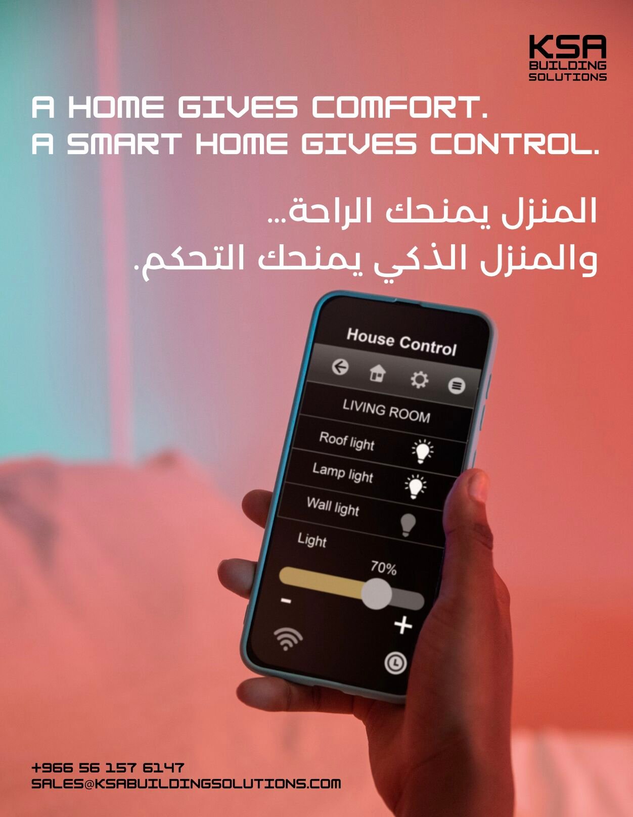 A Home Gives Comfort. A Smart Home Gives Control.